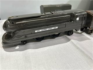 Lionel 1688 Gunmetal Locomotive w/ 2x 1689T Tenders – Prewar O Gauge – One Power